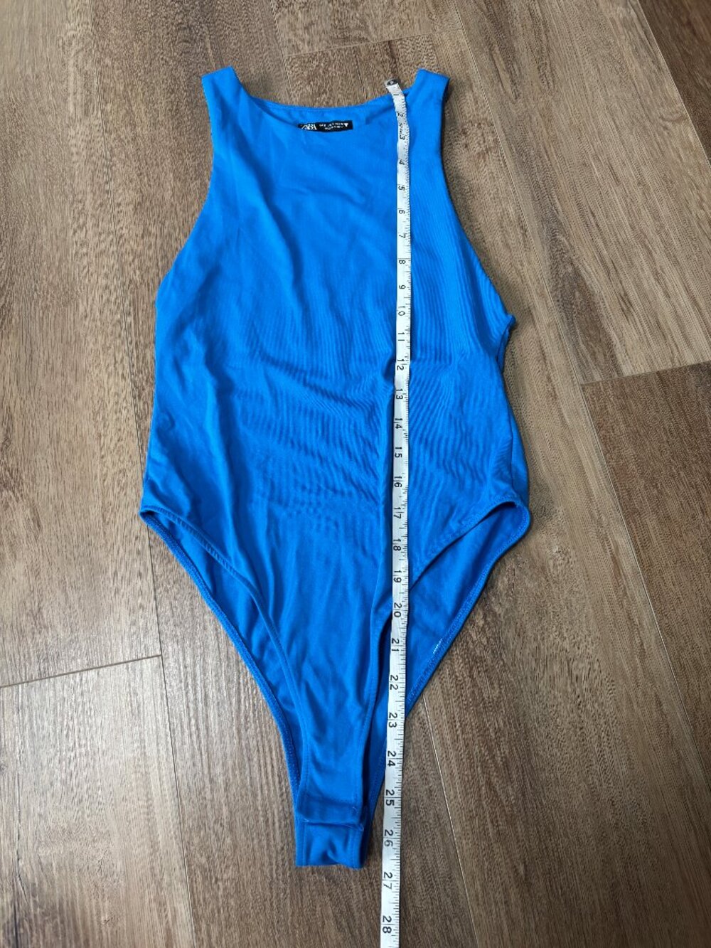 Zara Blue Tank Bodysuit - Size Small - Picture 5 of 5